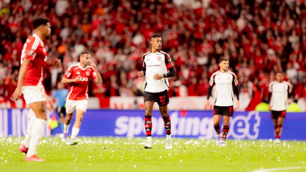 Flamengo eliminou o Internacional nas oitavas da Libertadores 2025 (Foto: Adriano Fontes/CRF)