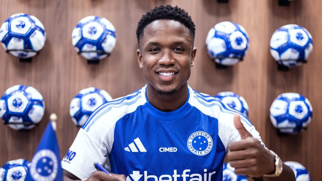 Luis Sinisterra, novo atacante do Cruzeiro. Foto: Reprodução/CEC