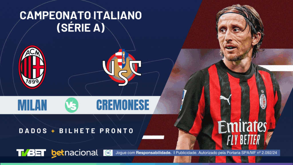 Milan x Cremonese (Série A Italiana).