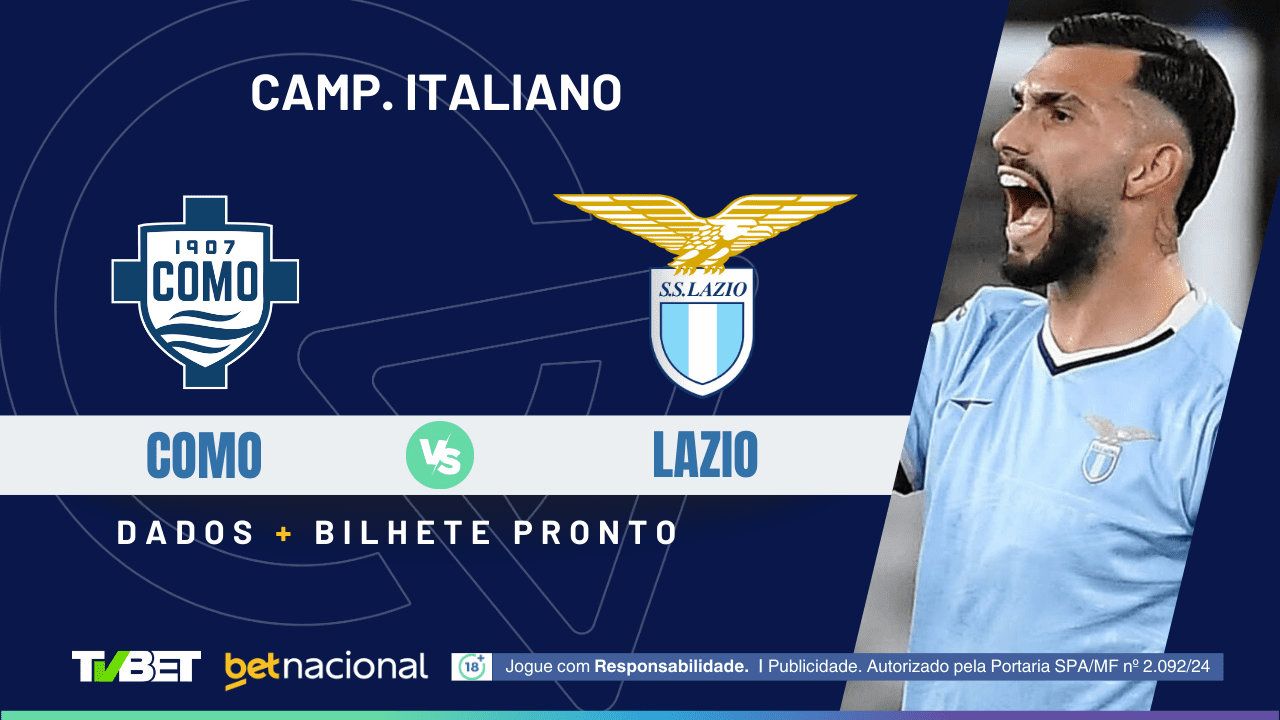 Como x Lazio: tempo real, onde assistir ao vivo, horário, escalações e ...