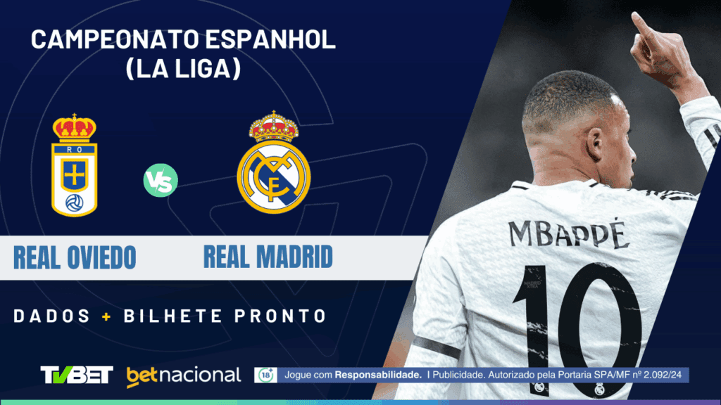 Real Oviedo x Real Madrid (La Liga).