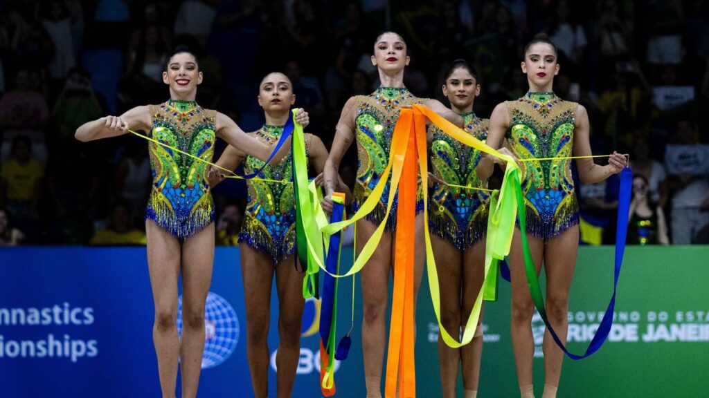 Equipe do Brasil no Mundial de ginástica rítmica