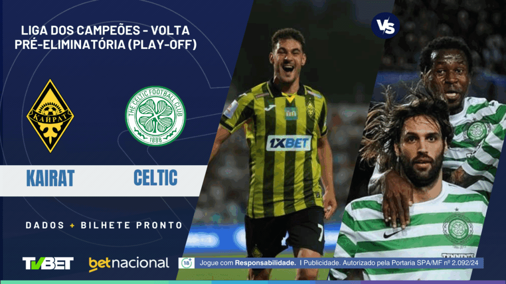 Kairat x Celtic (Champions).