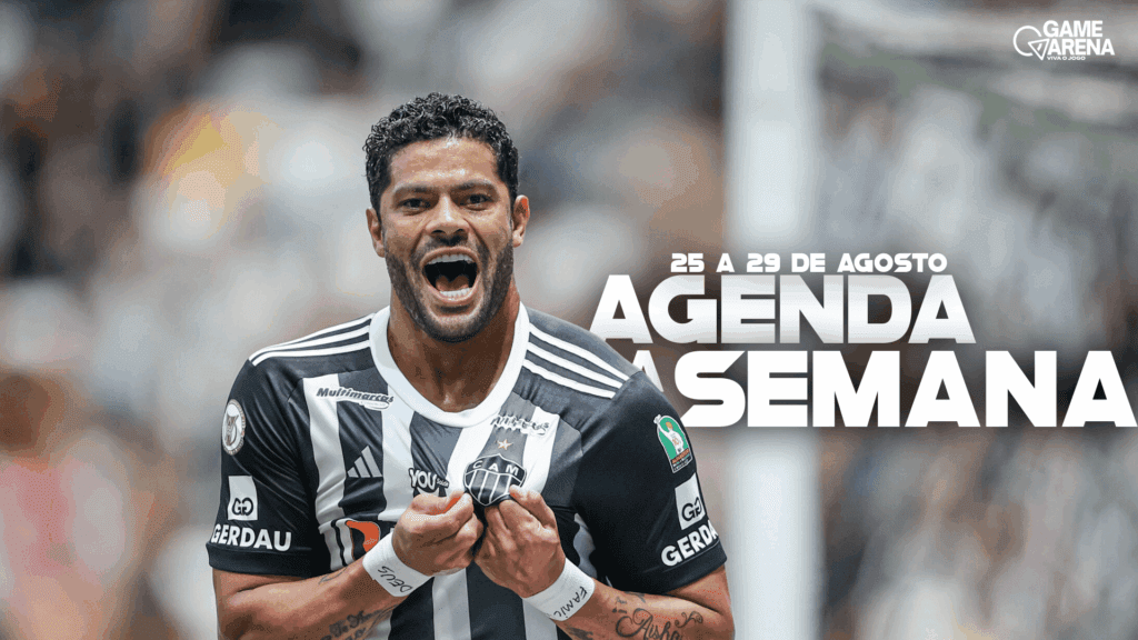 Agenda da semana dos dias 25 a 29 de agosto de 2025.