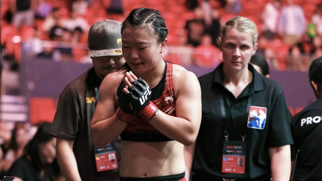 Shi Ming tem estado em destaque entre os chineses do UFC. Foto: STR / AFP