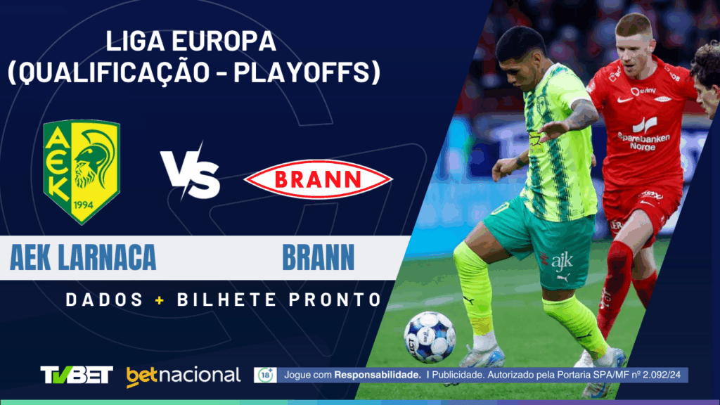 AEK Larnaca x Brann - UEL 2025/26