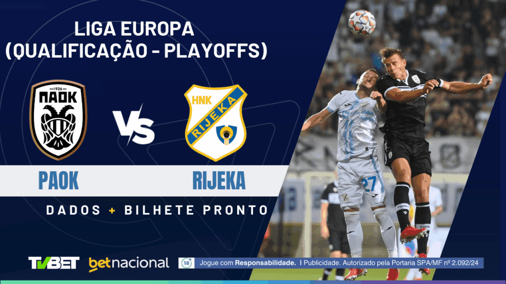 PAOK x Rijeka - UEL 2025/26