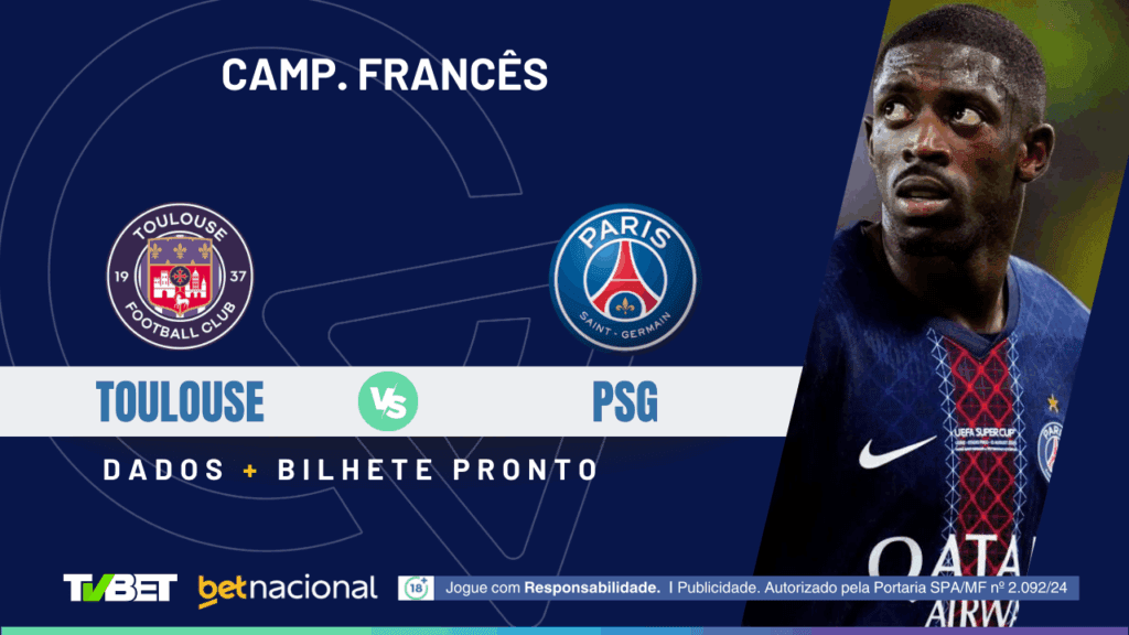 Toulouse x PSG - lIGUE 1 2025/26