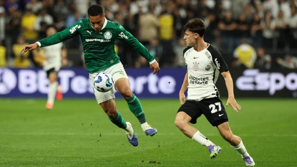 Último derby do ano terminou com igualdade no placar. Foto: Cesar Greco/Palmeiras