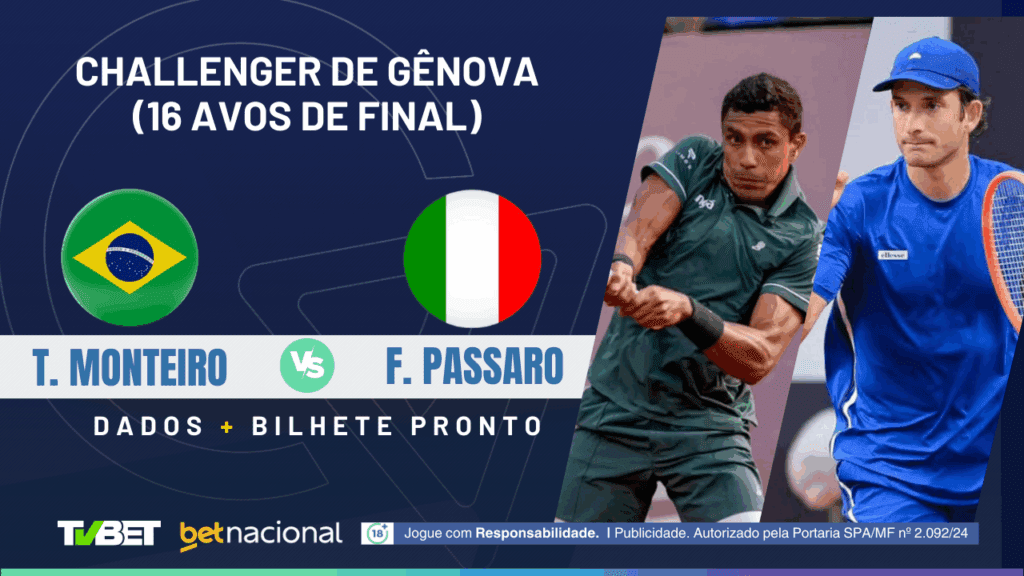 Thiago Monteiro x Passaro - Challenger Gênova 2025