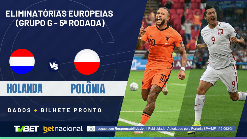 Holanda x Polônia (Eliminatórias Europeias).