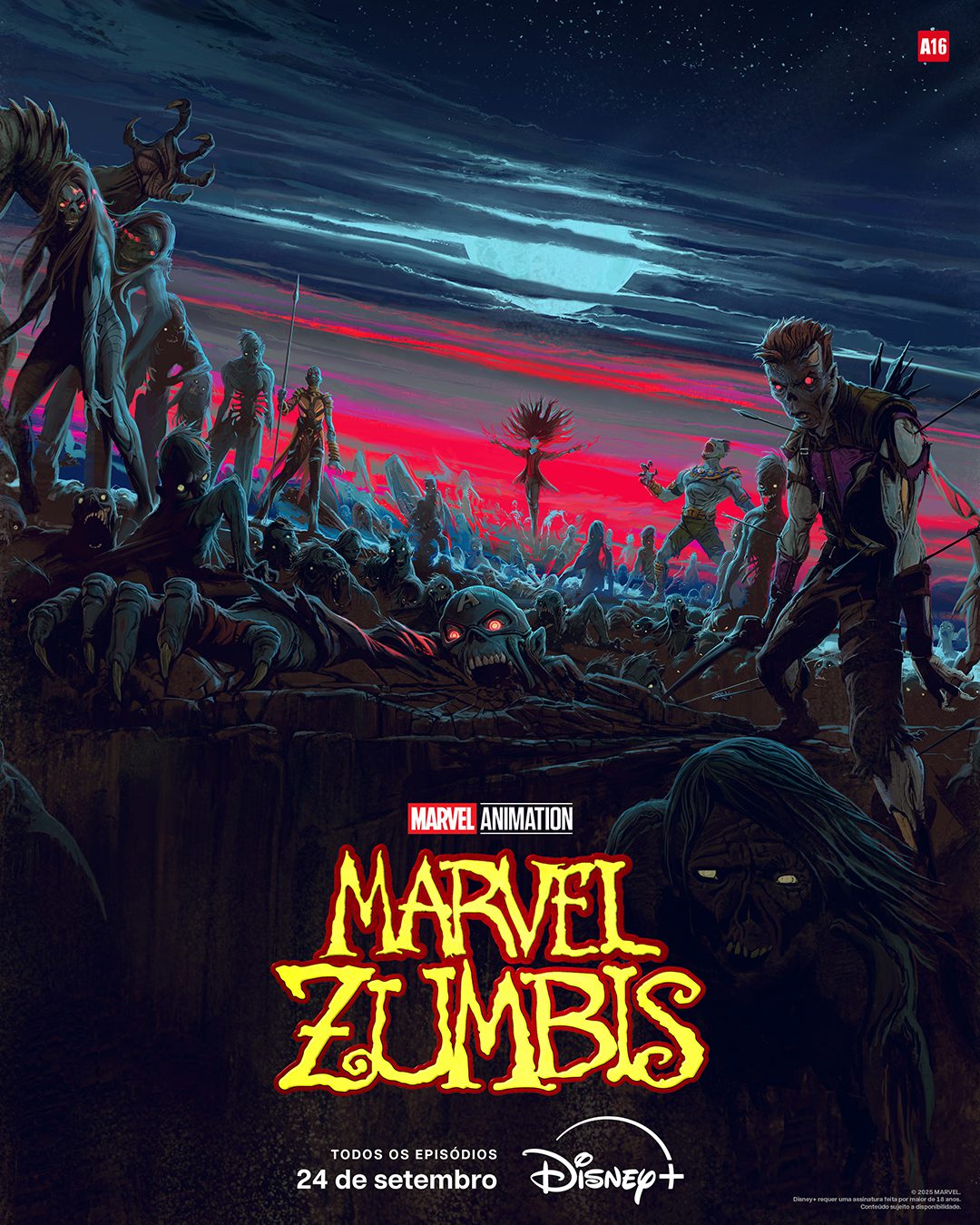 Marvel Zombies: Blade, Thanos e mais heróis e vilões em minissérie animada de apocalipse zumbi